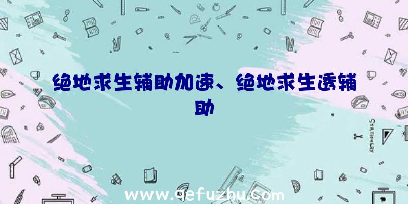 绝地求生辅助加速、绝地求生透辅助