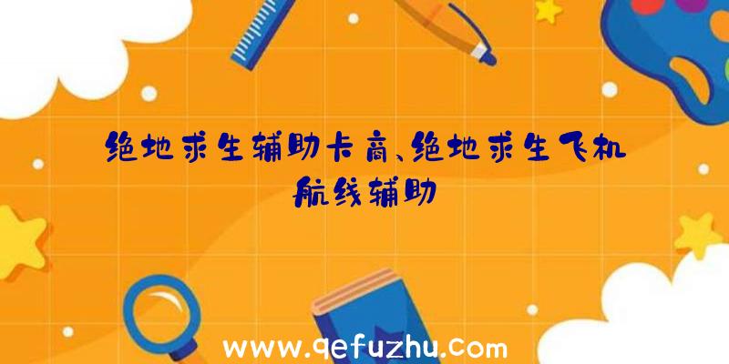 绝地求生辅助卡商、绝地求生飞机航线辅助