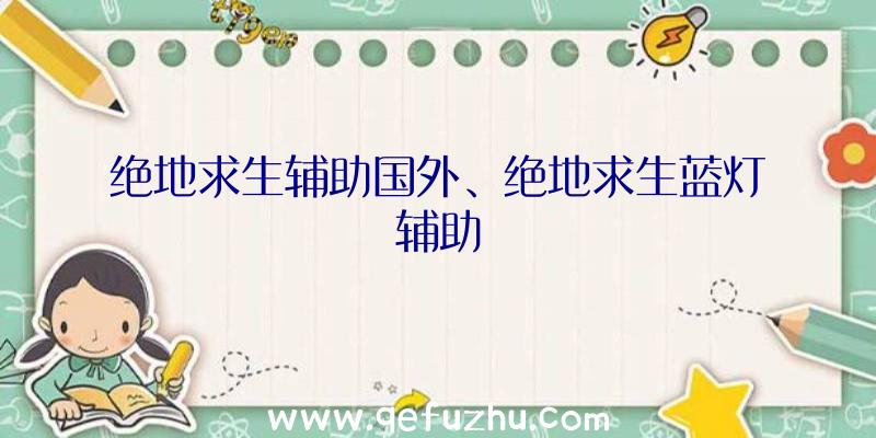 绝地求生辅助国外、绝地求生蓝灯辅助