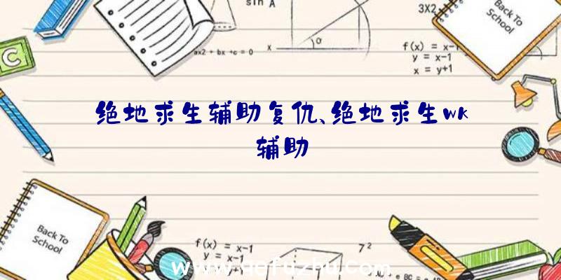 绝地求生辅助复仇、绝地求生wk辅助