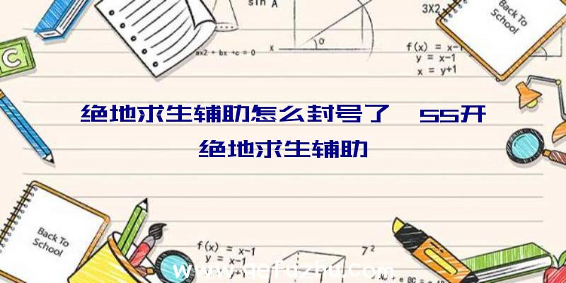 绝地求生辅助怎么封号了、55开绝地求生辅助