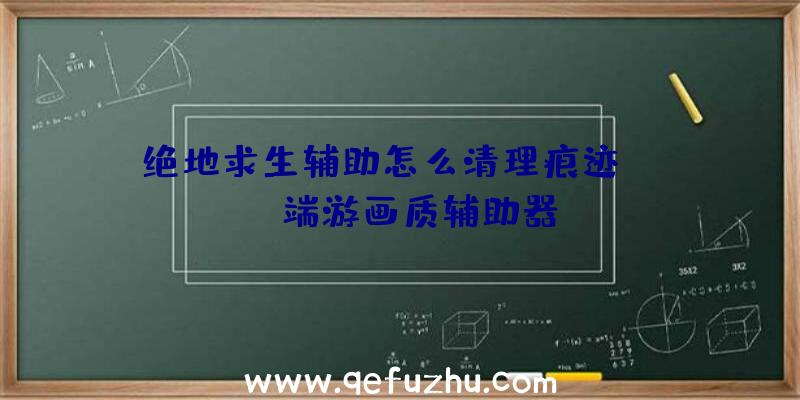 绝地求生辅助怎么清理痕迹、pubg端游画质辅助器