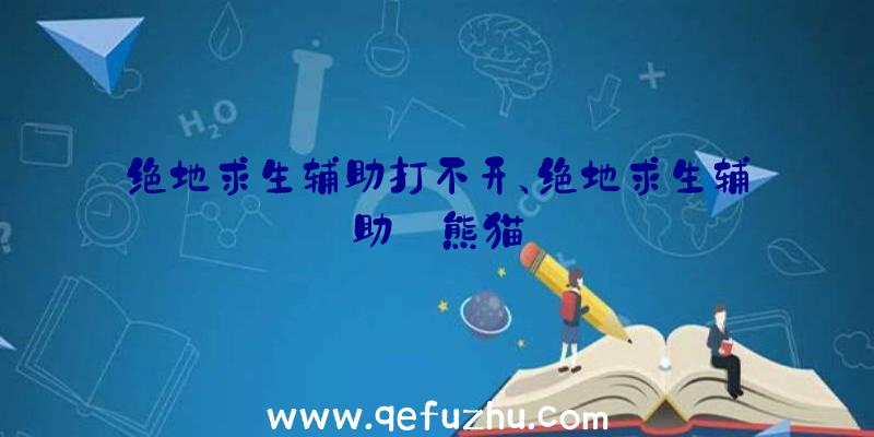 绝地求生辅助打不开、绝地求生辅助