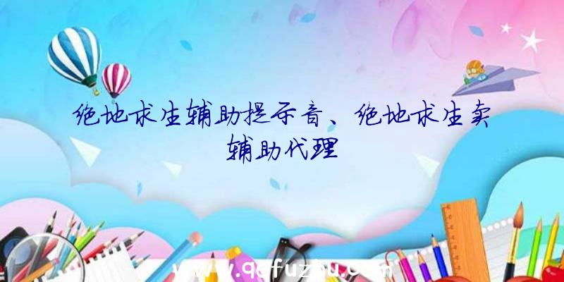 绝地求生辅助提示音、绝地求生卖辅助代理