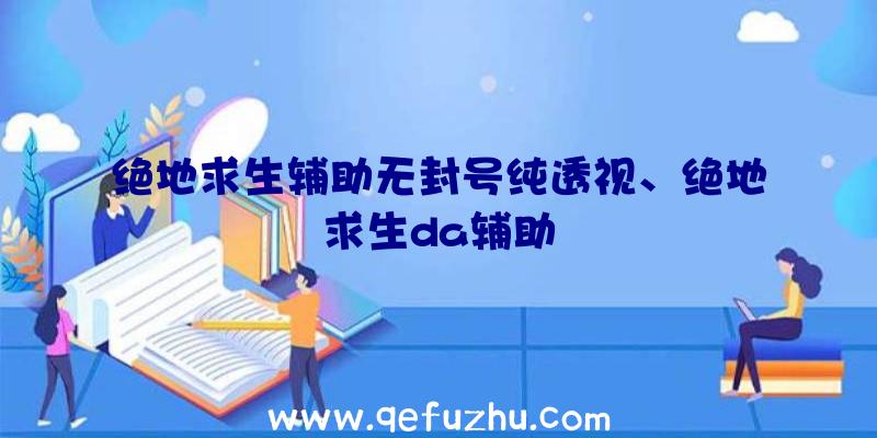 绝地求生辅助无封号纯透视、绝地求生da辅助