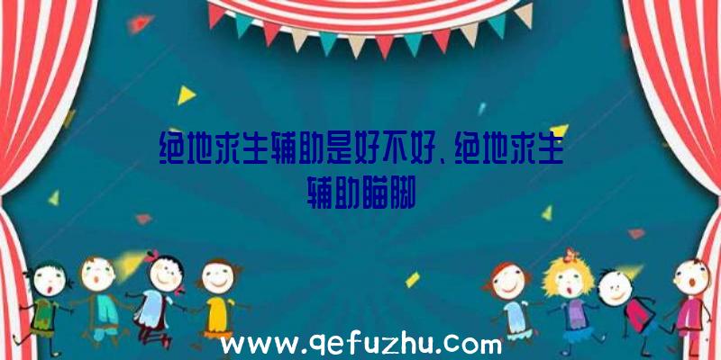 绝地求生辅助是好不好、绝地求生辅助瞄脚