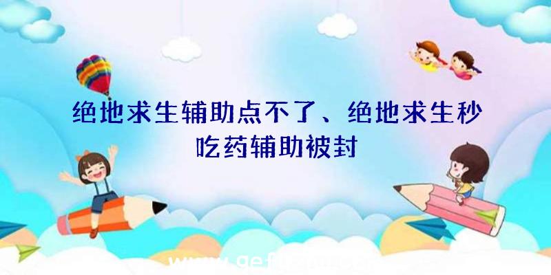 绝地求生辅助点不了、绝地求生秒吃药辅助被封