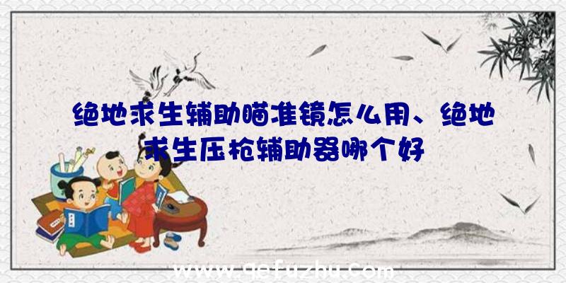 绝地求生辅助瞄准镜怎么用、绝地求生压枪辅助器哪个好