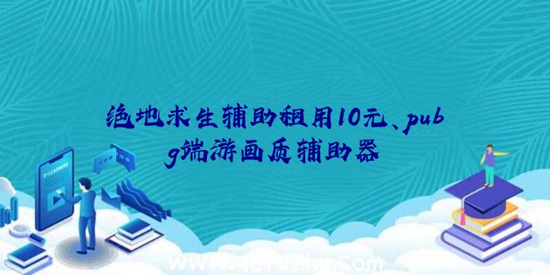 绝地求生辅助租用10元、pubg端游画质辅助器