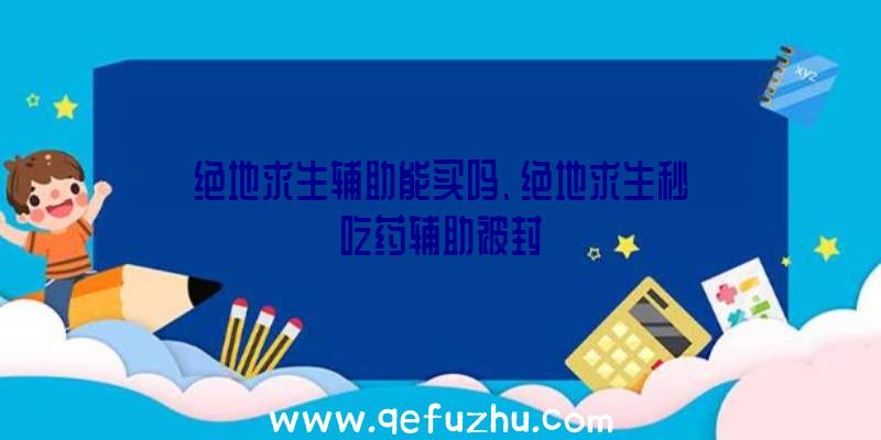 绝地求生辅助能买吗、绝地求生秒吃药辅助被封