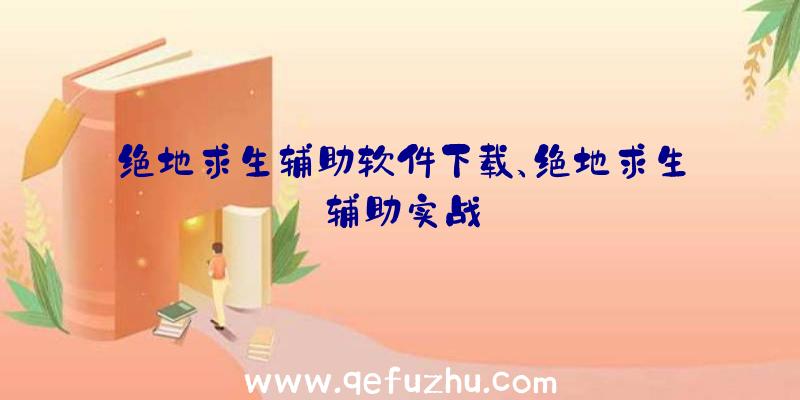 绝地求生辅助软件下载、绝地求生辅助实战