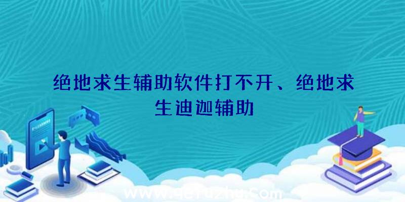 绝地求生辅助软件打不开、绝地求生迪迦辅助