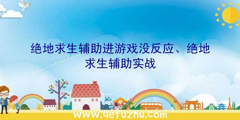 绝地求生辅助进游戏没反应、绝地求生辅助实战