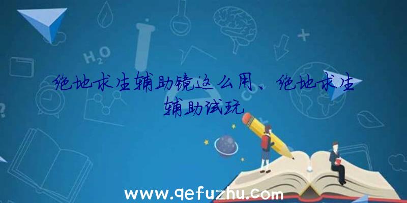 绝地求生辅助镜这么用、绝地求生辅助试玩