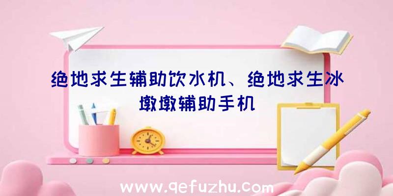 绝地求生辅助饮水机、绝地求生冰墩墩辅助手机