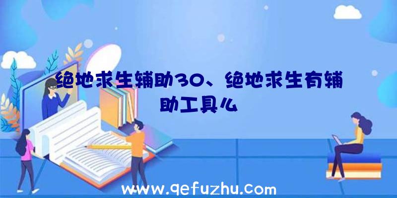 绝地求生辅助30、绝地求生有辅助工具么