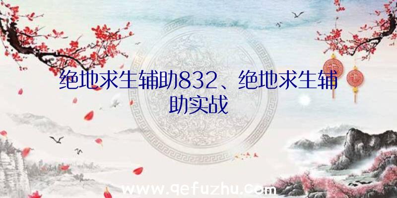 绝地求生辅助832、绝地求生辅助实战