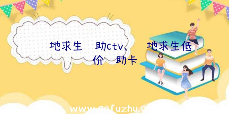 绝地求生辅助ctv、绝地求生低价辅助卡