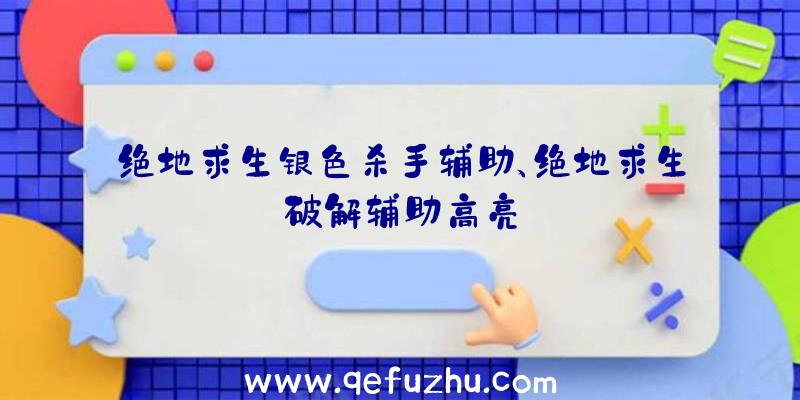 绝地求生银色杀手辅助、绝地求生破解辅助高亮