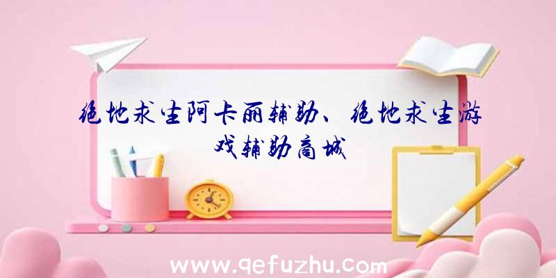 绝地求生阿卡丽辅助、绝地求生游戏辅助商城