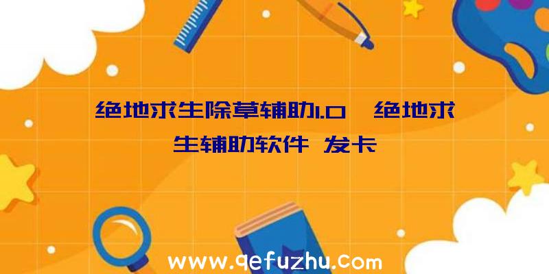 绝地求生除草辅助1.0、绝地求生辅助软件