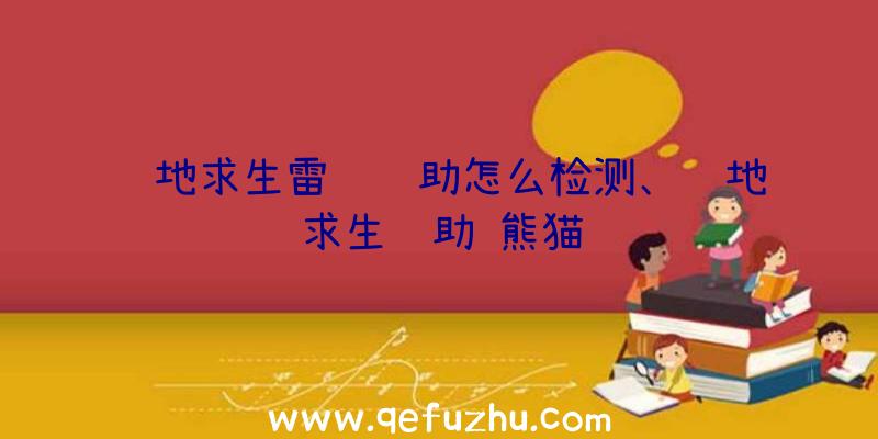 绝地求生雷达辅助怎么检测、绝地求生辅助