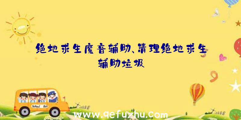 绝地求生魔音辅助、清理绝地求生辅助垃圾