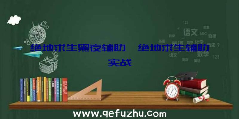 绝地求生黑夜辅助、绝地求生辅助实战