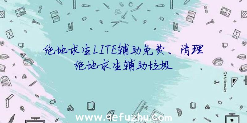 绝地求生LITE辅助免费、清理绝地求生辅助垃圾