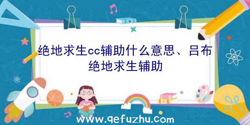 绝地求生cc辅助什么意思、吕布绝地求生辅助