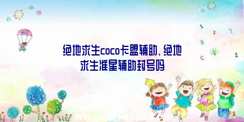 绝地求生coco卡盟辅助、绝地求生准星辅助封号吗