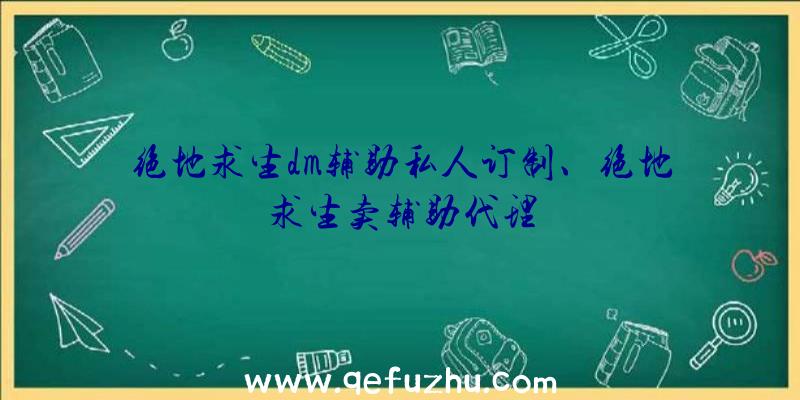 绝地求生dm辅助私人订制、绝地求生卖辅助代理