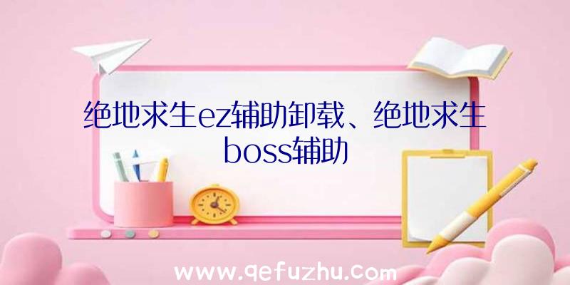 绝地求生ez辅助卸载、绝地求生boss辅助