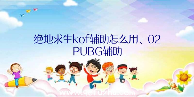 绝地求生kof辅助怎么用、02PUBG辅助