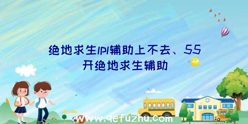 绝地求生lpl辅助上不去、55开绝地求生辅助