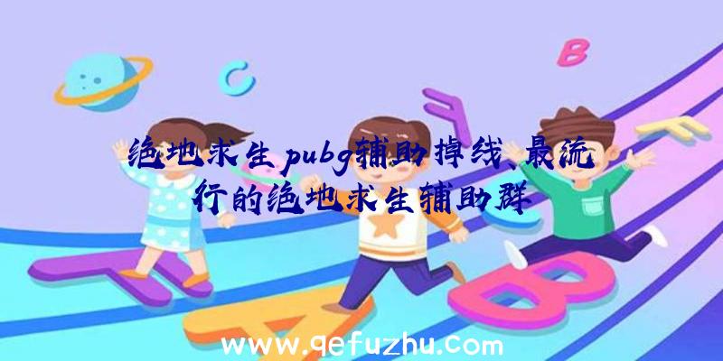 绝地求生pubg辅助掉线、最流行的绝地求生辅助群