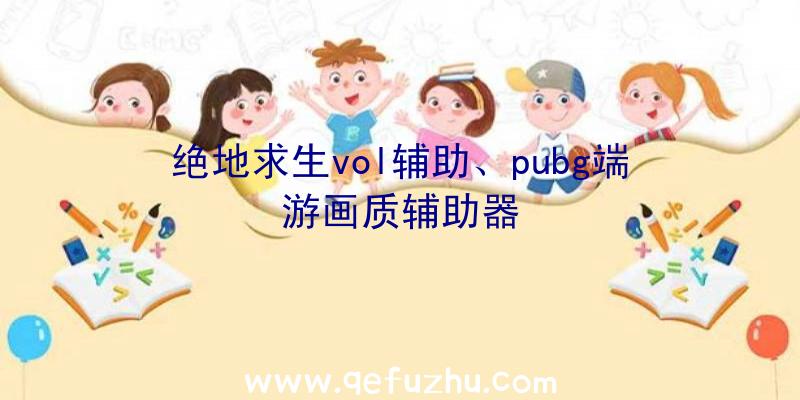 绝地求生vol辅助、pubg端游画质辅助器