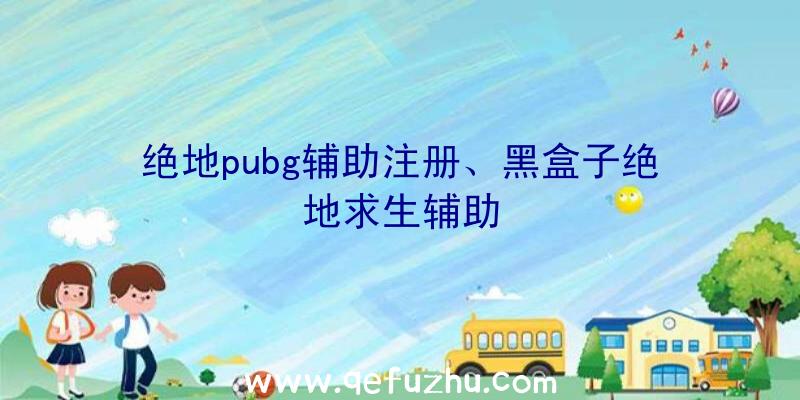 绝地pubg辅助注册、黑盒子绝地求生辅助