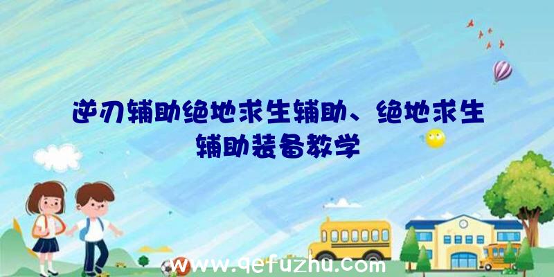 逆刃辅助绝地求生辅助、绝地求生辅助装备教学