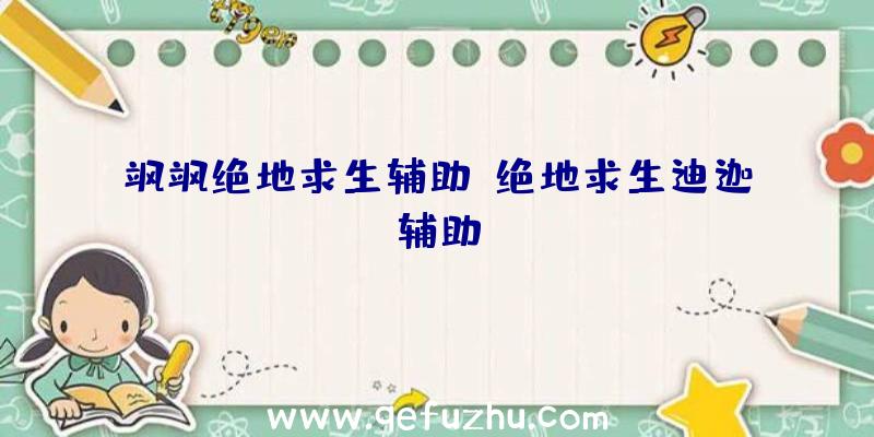 飒飒绝地求生辅助、绝地求生迪迦辅助