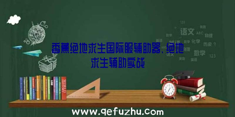 香蕉绝地求生国际服辅助器、绝地求生辅助实战