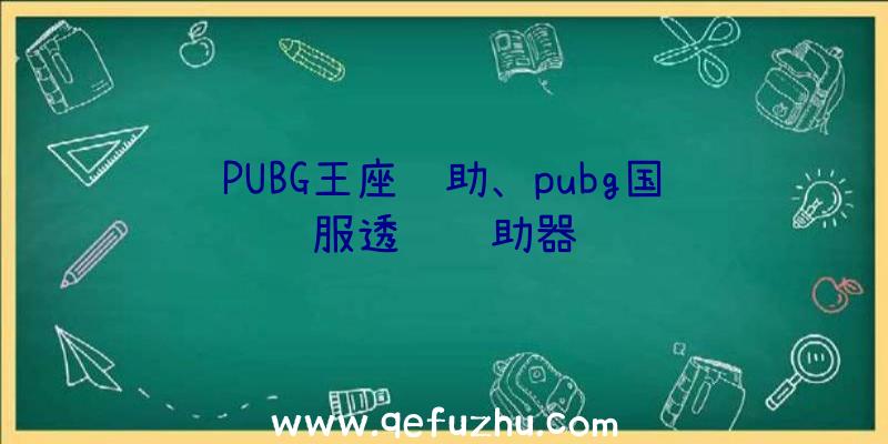 PUBG王座辅助、pubg国际服透视辅助器