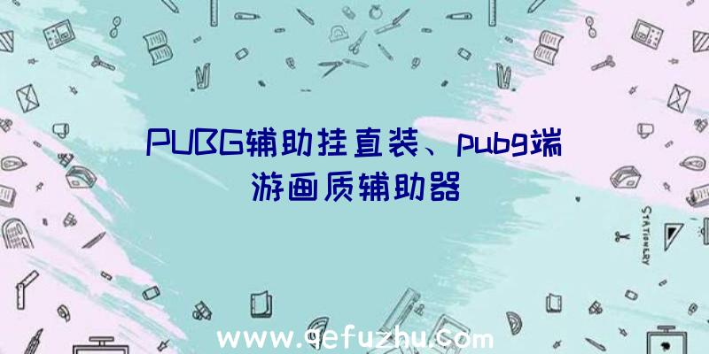 PUBG辅助挂直装、pubg端游画质辅助器
