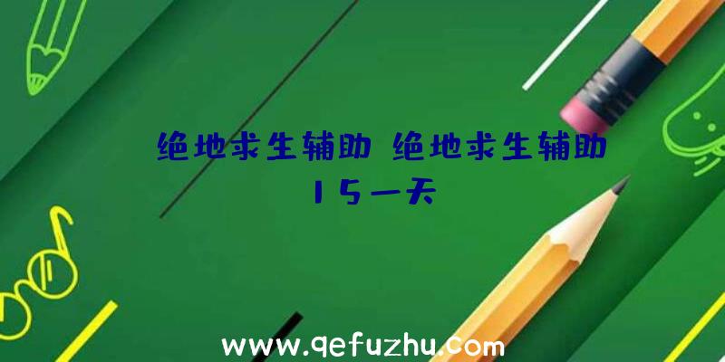 gg绝地求生辅助、绝地求生辅助15一天