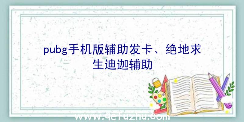 pubg手机版辅助发卡、绝地求生迪迦辅助