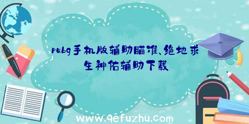 pubg手机版辅助瞄准、绝地求生神佑辅助下载