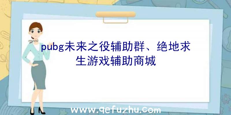 pubg未来之役辅助群、绝地求生游戏辅助商城