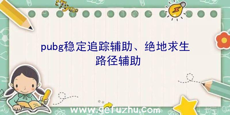 pubg稳定追踪辅助、绝地求生