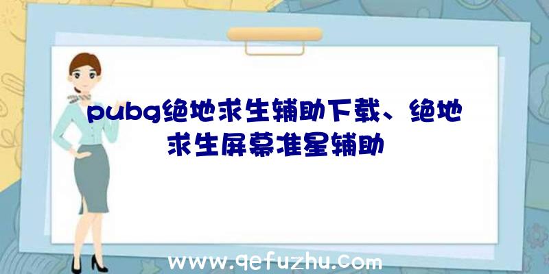 pubg绝地求生辅助下载、绝地求生屏幕准星辅助