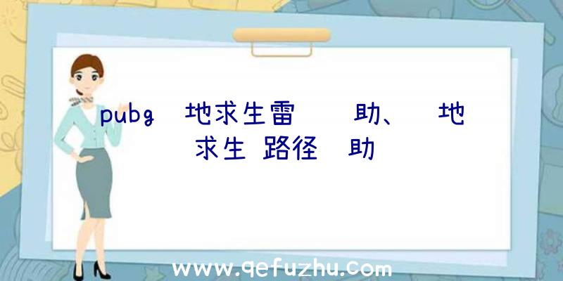 pubg绝地求生雷达辅助、绝地求生